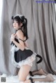 Coser @ 桜 桃 喵 Vol.021: 黑猫 妹 抖 (黑猫 女仆) (78 photos)